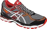 ASICS Men's Gel-Surveyor 5 Running Shoe, Black/Silver/Vermilion, 13 M US