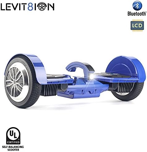 Levit8ion Ultra 7.5" Hoverboard Self Balancing 2 Wheel Electric Scooter UL 2272 Certified w/Fireproof Detachable Samsung Battery, App, BT and Speed/Temp LCD Screen(Certified Refurbished)