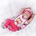 SanyDoll Reborn Baby Doll Soft Silicone Vinyl 22 inch 55 cm Lovely Lifelike Cute Baby Boy Girl Toy Peach red Suit Sleeping Doll