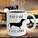 ChillThreads Dachshund Mug - Proud to Have A Little Wiener - Funny Novelty Coffee Cup for Doxie Dog Lovers - Perfect for Pet Daschund Moms and Dads (11 oz, White)