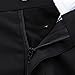 HZMK MOGU Mens Slim Fit Flat Front Pant US Size 29(Tag Asian Size M) Black