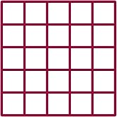 25 x1" size squares multi Cookie Cutter (5 x 5 in)