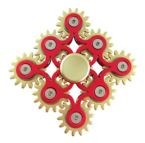 9 gears linkage edc metal fidget hand spinner relieve s…