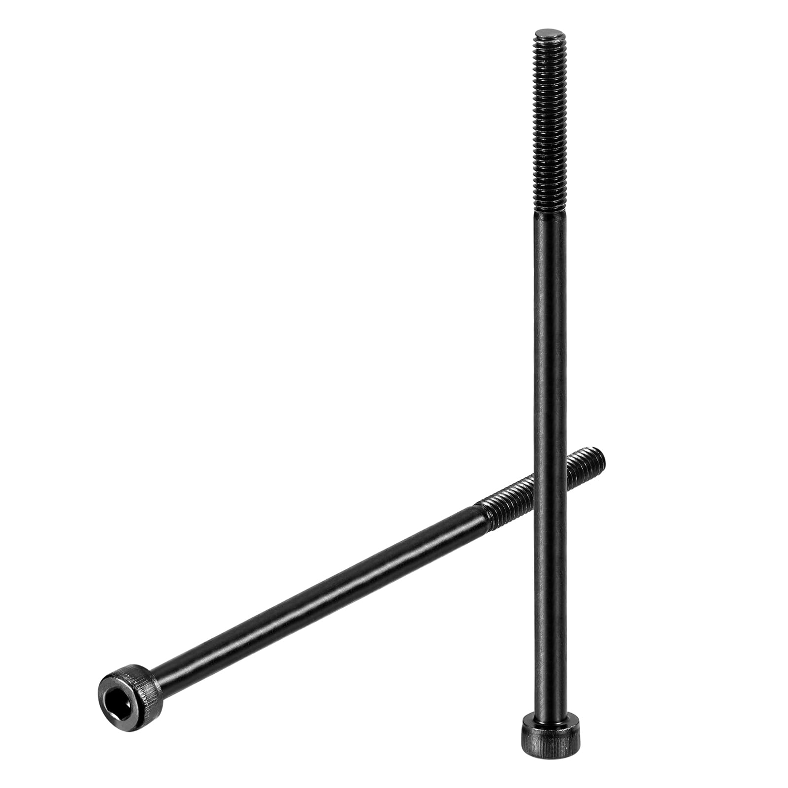 uxcell Hex Socket Bolts (M4-0.7x75), Grade 12.9 Carbon Steel Hex Socket Drive Screws, Black, 10 Pcs — image 1