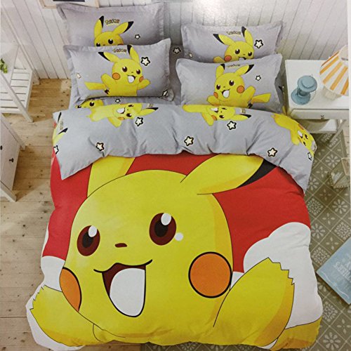 Sport do japanese cartoon pikachu big pattern bedding s…