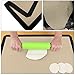 Silicone Mats Baking Set of 3 - Durable Non-Stick Silicone Baking Mats for Easy Cleaning and Even Baking | Professional Quality Baking Mat for Deliciously Convenient Bakes | 16.5 x 11.6 In - Black