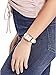 GUESS Factory Women's White and Rose Gold-Tone Analog Watch, NS