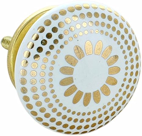 Türgriffe aus Keramik in Royal-Gold, im Vintage/Shabby Chic-Stil, für