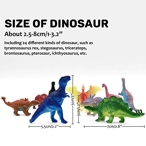 iZoeL Adventskalender Dino Dinosaurier Jungen Kinder 24 Überraschung Weihnachtskalender Geschenk für Kinder ab 4-12… – Bild 3