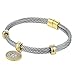 BIJOUX BOBBI [Luxury Packaging Alphabets Cubic Zirconia Twisted Wire Initial Bracelets - A4168BXK-K