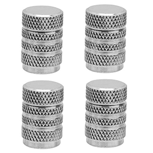 Domybest 4pcs Tire Stem Valve Caps Aluminum Alloy Car Tire Wheel Tyre Caps Valve Stem Dust Covers
