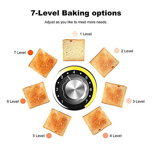 Commercial Conveyor Toaster, Bread Toaster Oven Stainless Steel Baking Container 14.4 x 4.3in, 450pcs/h