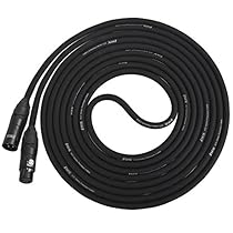 LyxPro Balanced XLR Cable 10 ft Premium Series Professional Microphone Cable, Powered Speakers and Other Pro Devices Cable, Black
