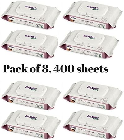 Bambo Nature Tidy Bottoms Baby Wipes, 50 Sheets/Pack (Pack of 8)