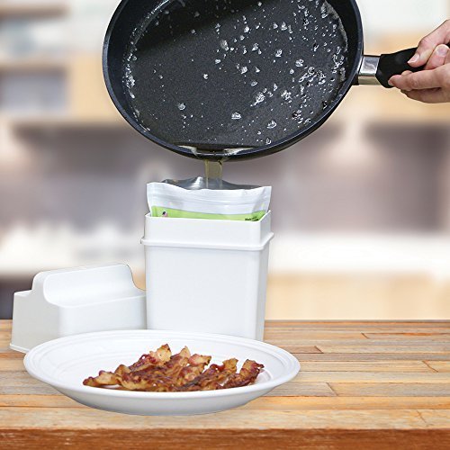 Fat Trapper System/Grease Storage Container with TWELVE Disposable