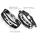Cupimatch Couples Leather Bracelet Cuff Love Infinity Charm Bangle for Men Women