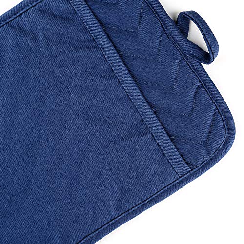 VEIKERY Oven Pot Holder with Pocket 100 Cotton Heat Resistant Coaster