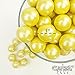 Shimmer Yellow Gumballs - 2 Pound Bags - Large - One Inch in Diameter - About 120 Gumballs Per Bag - Free How To Build a Candy Buffet Guide Included