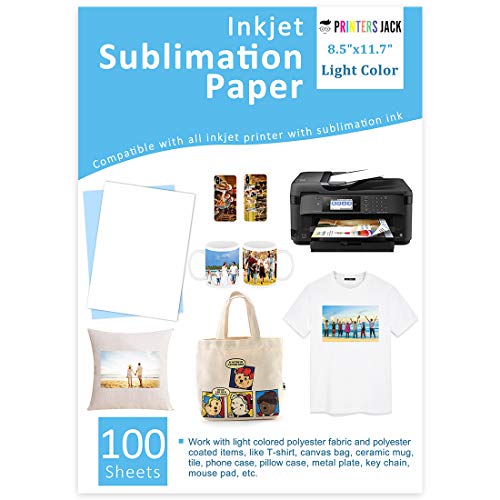 Sublimation Paper Heat Transfer Paper 100 Sheets 8.5" x 11.7" for Any Epson HP Canon Sawgrass Inkjet Printer with Sublimation Ink DIY Unique Gift - Thumbnail 6