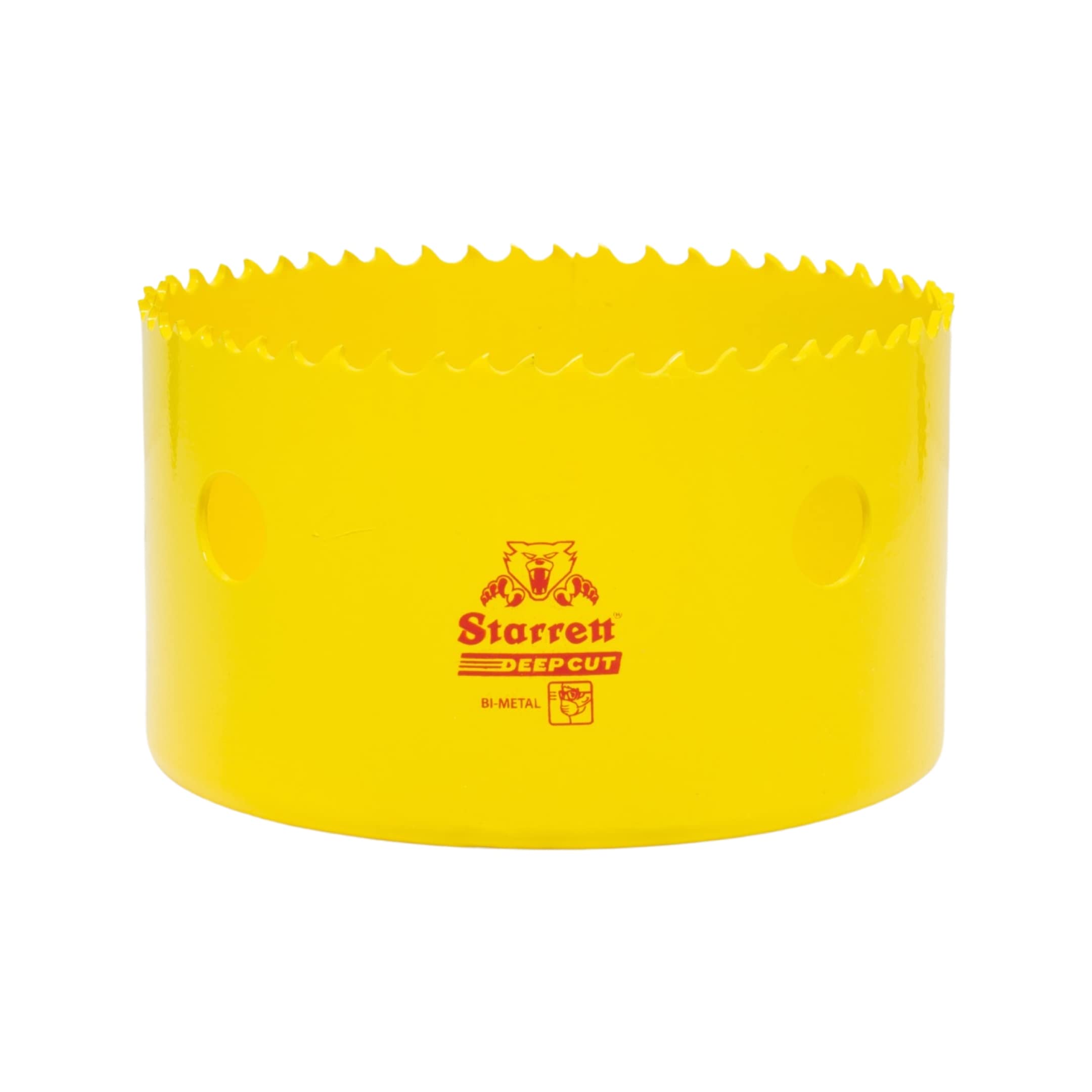 Starrett Deep Cut Hole Saw - DCH0378 Heavy Duty Bi-Metal with Extra Cobalt HSS Teeth - For Metals Wood Cast Iron Fibreglass Plastic Materials - 98mm