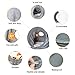 Pet cat house tent,(Large size)cat litter beds Multifunctional pet tunnel,doghouse and pet toys,collapsible,Often used in homes,outdoors,courtyards,parks,journey and car.for Cat/Kitty/Kitten.Grey