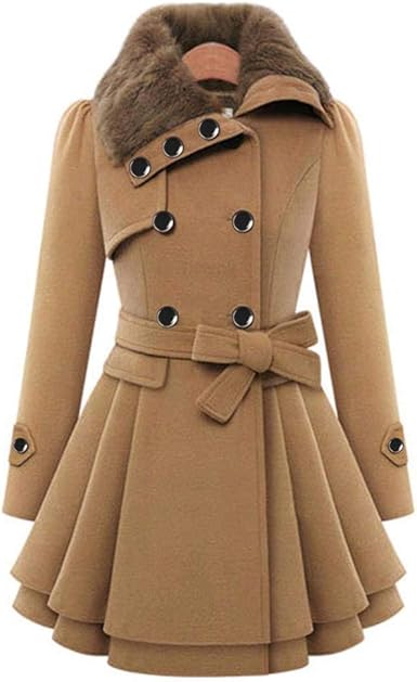 double layered hem coat