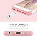 DUEDUE Case Compatible iPhone 6s Plus, iPhone 6 Plus, Floral Pineapple Slim Case Hybrid Hard PC Soft Silicone Anti-Scratch Glossy Shockproof Protective Case for Woman Girls,Rose Gold