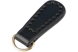 BIYAER 2 Pieces PU Leather Zippers Pulls Zippers Head Zippers Pendants Pull Strap Zips Puller Head Replacement for Bag Repair