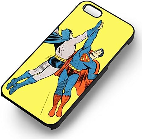 Batman and Superman Classic Fight -tri for Iphone 6 and Iphone 6s Case (White Rubber Case)