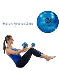 Pelota de pilates (4" (32.8 foot), accesorio Mini para AeroPilates, Yoga, Fitness, fuerza, Pilates reformador o de la estera Pilates