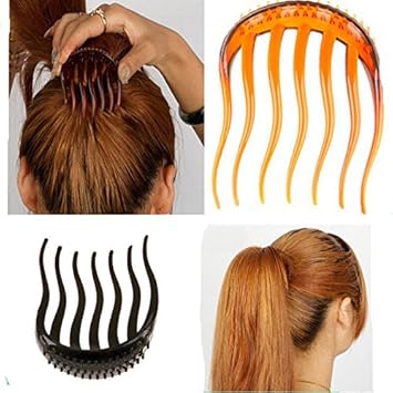 Hair Bump It Up Women Hair Styling Insert Comb Clip Bun Maker