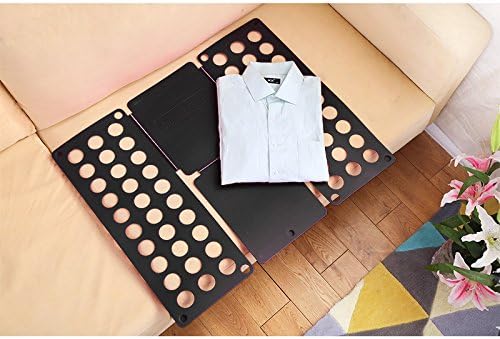 RYS T Shirt Clothes Folder Folding Shirts Pants Towels Organizer Fast Easy and Fun Time Saver , Child size(Black)