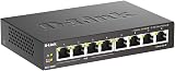 D-Link DGS-1008P 8-Port Gigabit Unmanaged Metal PoE Switch 80W Black view 5