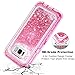 Coolden Floating Glitter Case for Galaxy S8 Plus, Luxury Sparkle Bling Quicksand Cover Shockproof Bumper Dual Layer Anti-Drop PC Frame TPU Back for Samsung Galaxy S8 Plus (Pink)