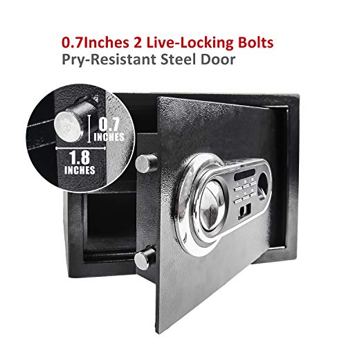 HOEE Electronic Lock Safe Box Fireproof Waterproof Fingerprint Lock