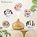 Aroma Diffuser - 550 ML Essential Oil Defusers Electric Ultrasonic Aromatherapy Cool Mist Humidifier Air Purifier 7 Color LED light 4 time-setting Wood Grain Whisper-Quiet