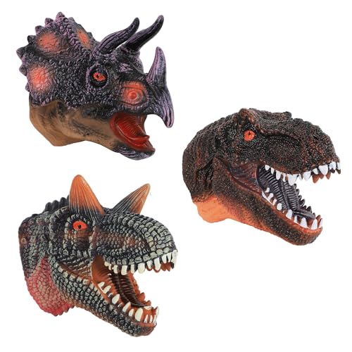 3pcs/Dino+carnotaurus+triceratops