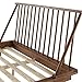 Walker Edison Mid Century Modern Solid Wood Spindle Platform Bed Headboard Footboard Bed Frame Bedroom, Queen, Caramel