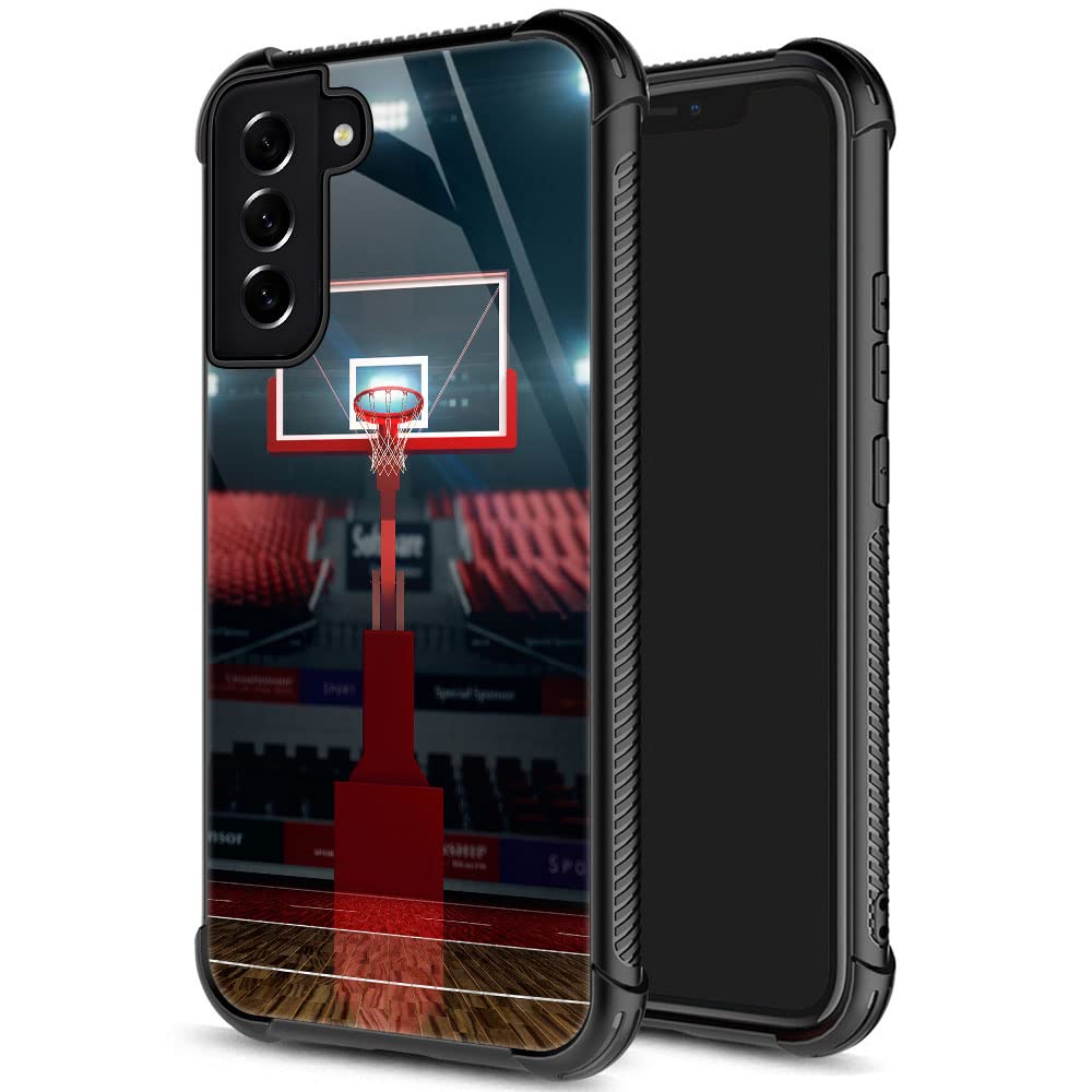 ZHEGAILIAN for Samsung Galaxy S21 FE Case, Military-Grade Protection, All-Around Shockproof Corners, Anti-Scratch Phone Case for Samsung Galaxy S21 FE - Basketball Rebound