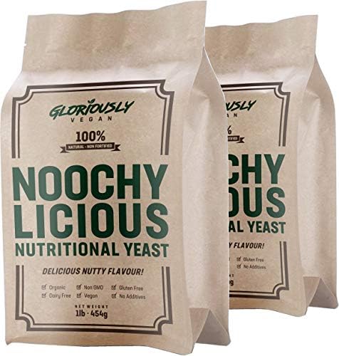 Noochy Licious by Gloriously Vegan - The #1 Best Tasting Nutritional Yeast (2 x 1lb Bag!)