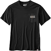 Carhartt Mens Relaxed Fit Lightweight Short-Sleeve Pocket Script Graphic T-Shirt