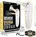 [2-IN-1] Blackhead Remover Pore Vacuum + Skin Humidifier System | FREE BONUS $15 Blackhead Tweezer | Electric Comedo Suction | Pore Minimizer | Microdermabrasion Kit | All Skin Types |