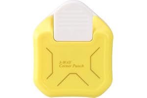 MyArTool 3 in 1 Chamfer Corner Punch, 3 Way Craft Paper Corner Cutter for Paper Crafts, Laminate, Cardstock, Business Card, D