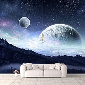 Wall Murals for Bedroom Fantasy View Mystery Collage Removable Wallpaper Peel and Stick Wall Stickers - 66x96 inches