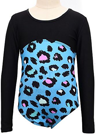 Little Girls' One-piece Long Sleeve Dance Gymnastics Leotard 2-12Y