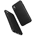 O-CONN Case Compatible iPhone X, Skin-Friendly PU Case (Man-Made Leather) Shockproof of Heavy Duty Full Protective, No Fingerprints and Easy Clean-Black(Vintage Pattern)