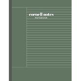 Cornell Notes Notebook: Cornell Note-Taking System, Green Cover, 8.5 &Prime;x 11&rdquo; College Ruled Medium Lined, Index and Numbered, 100 Pages, Organizing Class Lecture Notes (Note-Taking System)