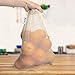 ArmStrong Reusable Produce Bags - Plastic-Free Grocery Bag Bulk Set - Eco-Friendly - Vegetable and Fruit Shopping Storage - Large Mesh Net and Organic Muslin - Food Carrying Sack