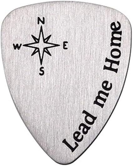 Amazon Com Metal Guitar Picks Anniversary Gifts For Him Men Birthday Gift For Musician Musical Gift Anniversary Valentine S Day Christmas Gift Lead Me Home Musical Instruments