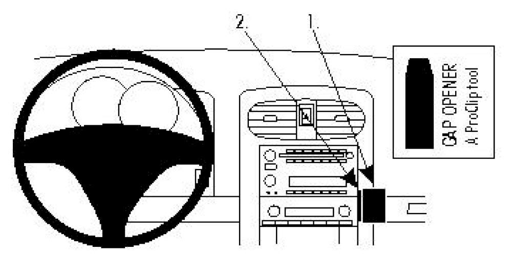 Brodit 854233 Proclip Mount for Corvette 08-10